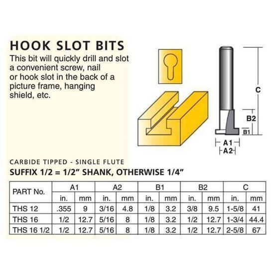 Groove Forming Hook Slot Bits Combined Saw and Knife